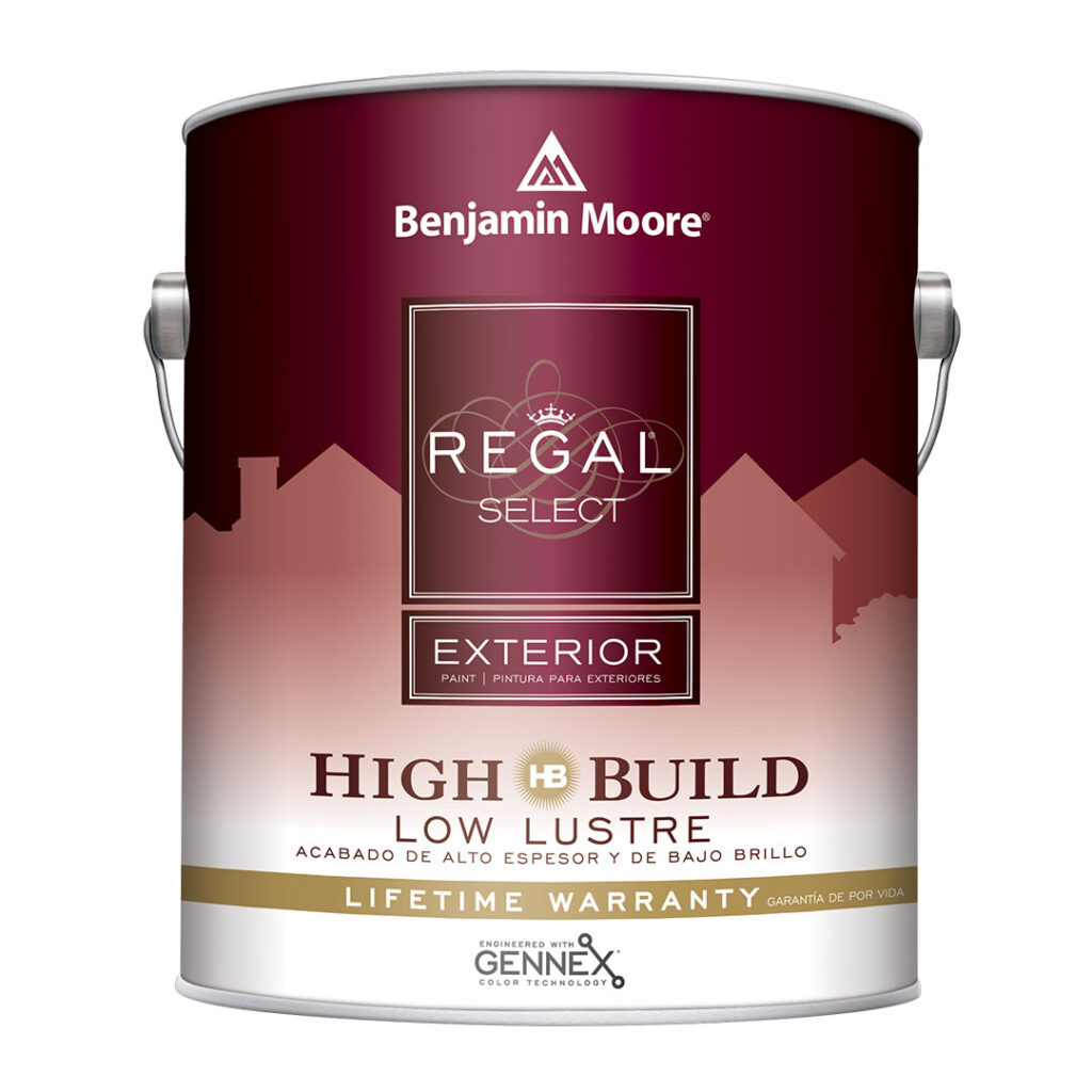 Regal® Select Pintura de alto espesor para exteriores – Bajo brillo