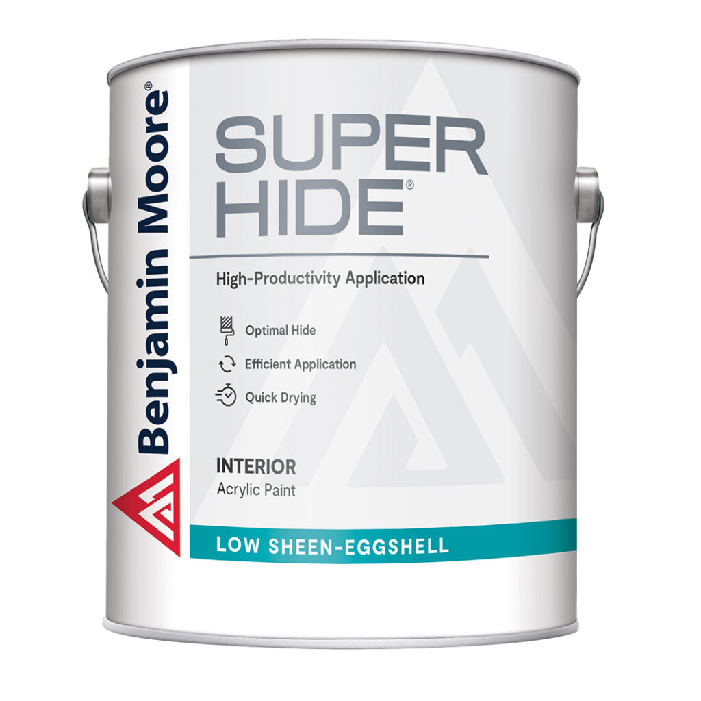 Super Hide® Pintura para interiores con poco contenido de COV – Bajo brillo, semimate